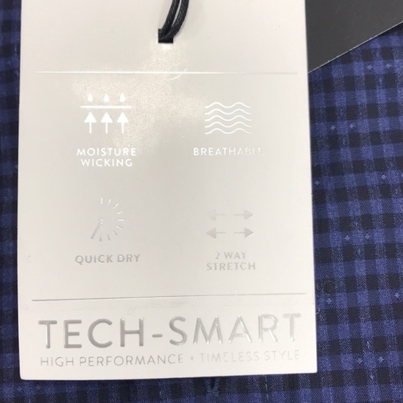 NORDSTROM Shop Tech-Smart Trim Fit Plaid Shirt - Picture 3 of 6